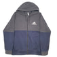 Mens Navy Adidas Hoodie Full Zip Jumper