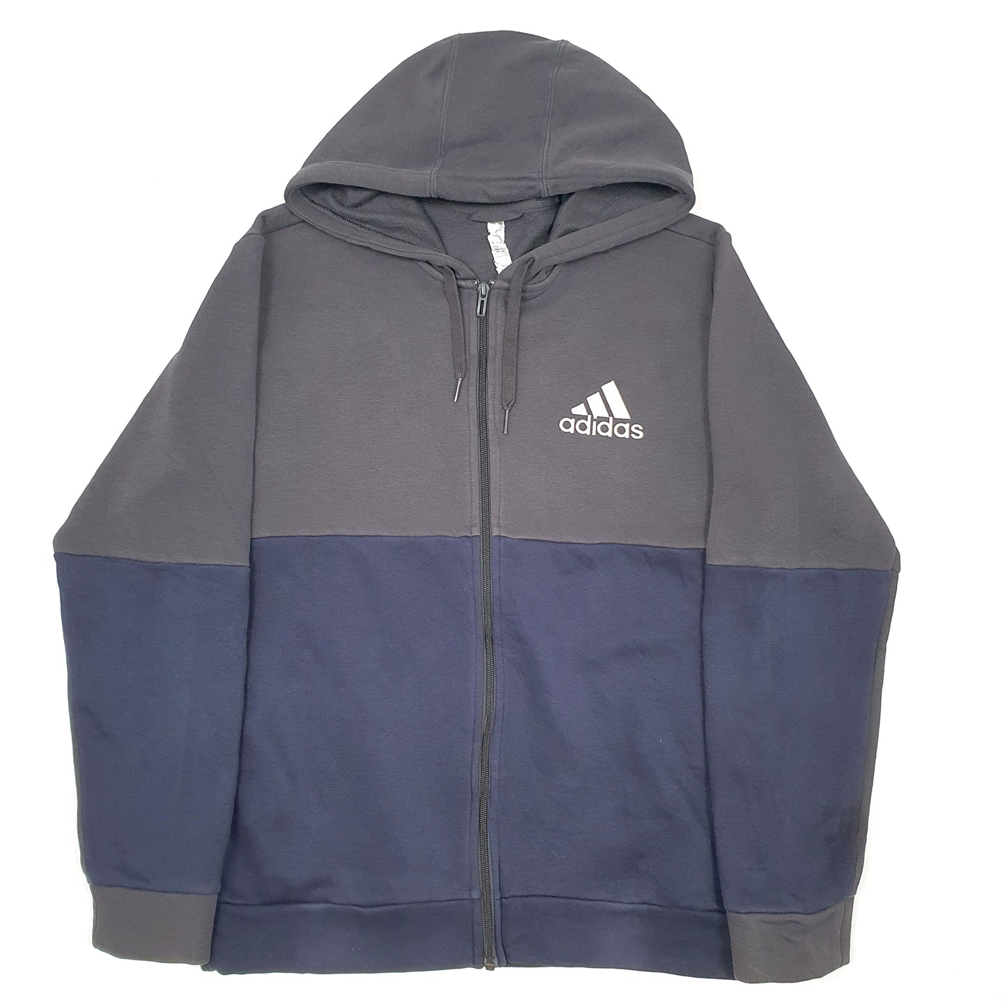 Mens Navy Adidas Hoodie Full Zip Jumper