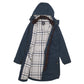 Womens Blue Next Longlined Full Zip Coat