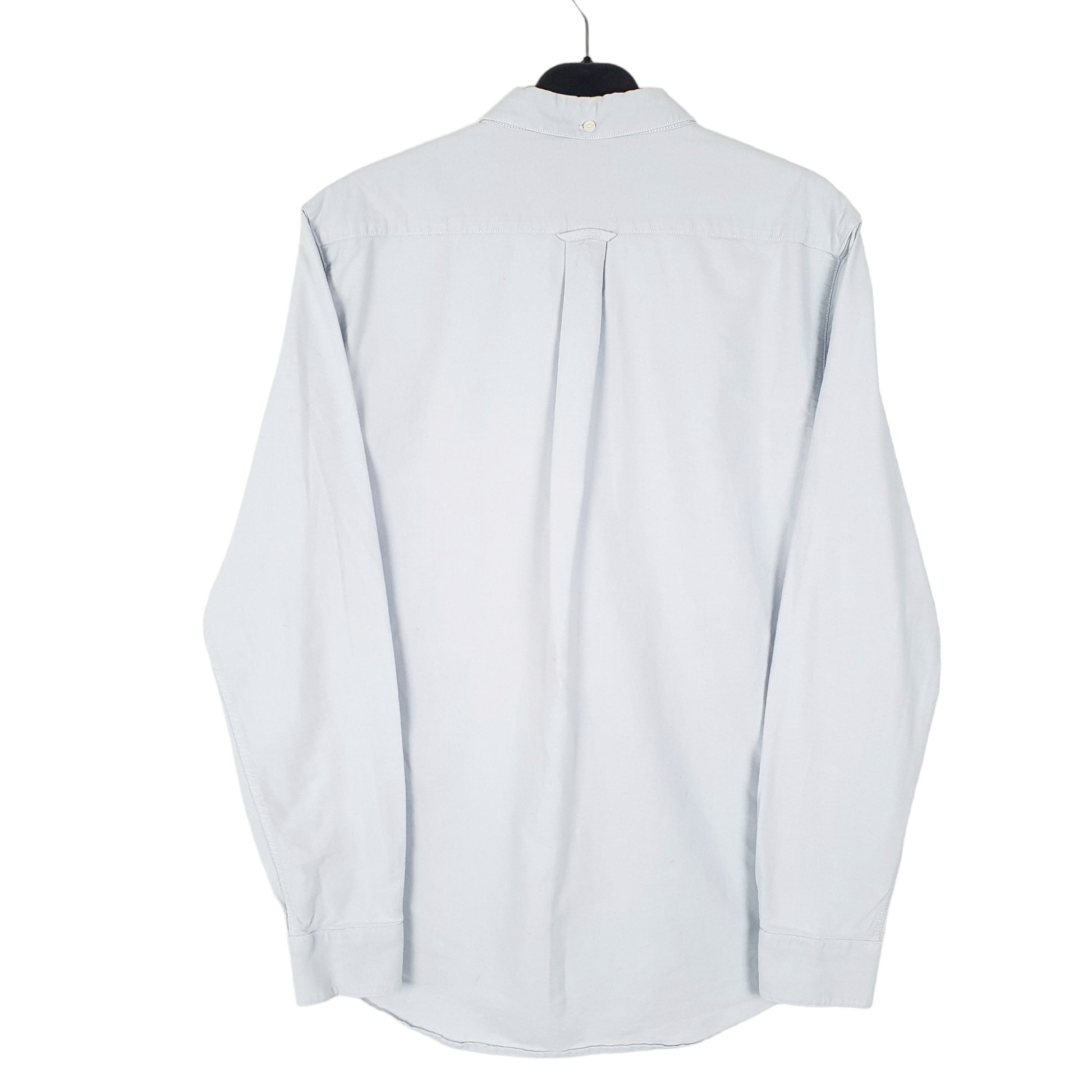 Mens Blue Farah  Long Sleeve Shirt