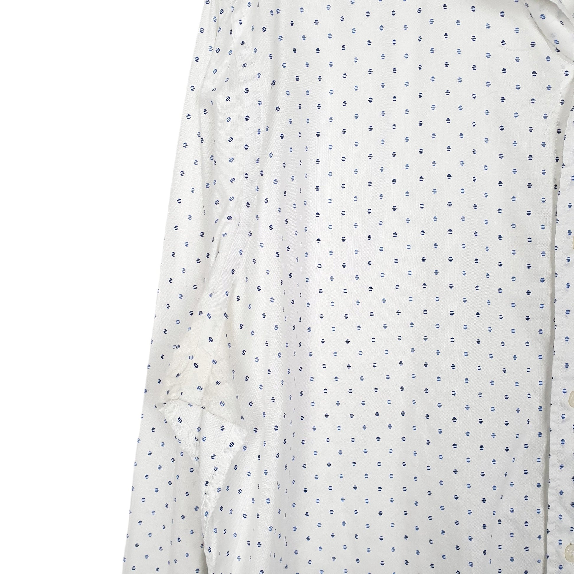 Mens White Massimo Dutti  Long Sleeve Shirt