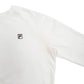 Womens White Fila  Crewneck Jumper