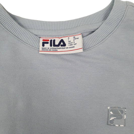 Womens Blue Fila  Crewneck Jumper