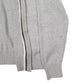 Mens Grey Nautica Knit Full Zip Jumper