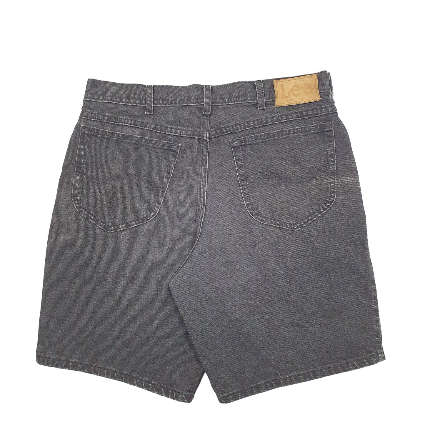 Mens Black Lee  Denim Shorts