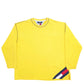 Mens Yellow Tommy Hilfiger Made In USA Vintage 90's Crewneck Jumper