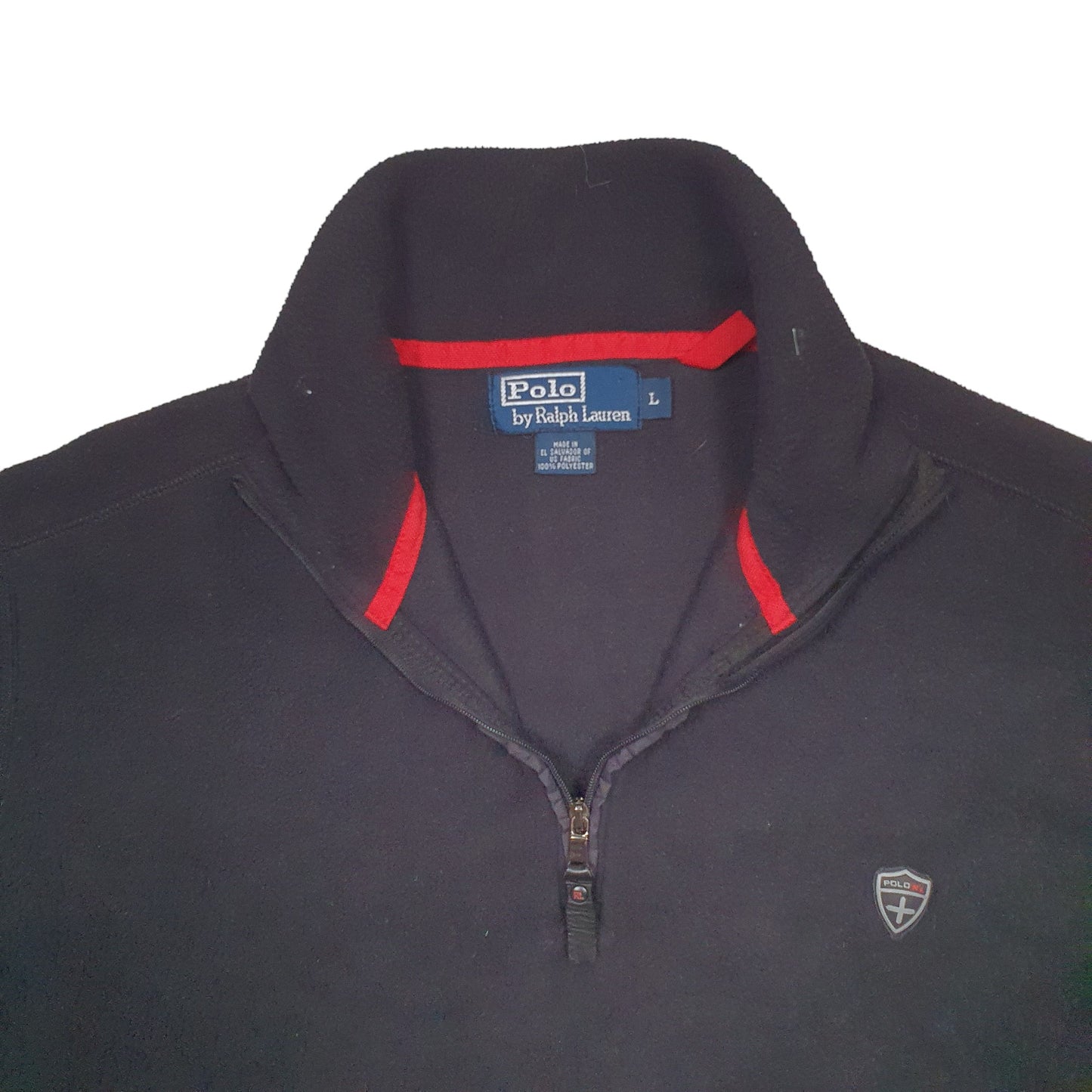 Mens Black Ralph Lauren  Quarter Zip Jumper
