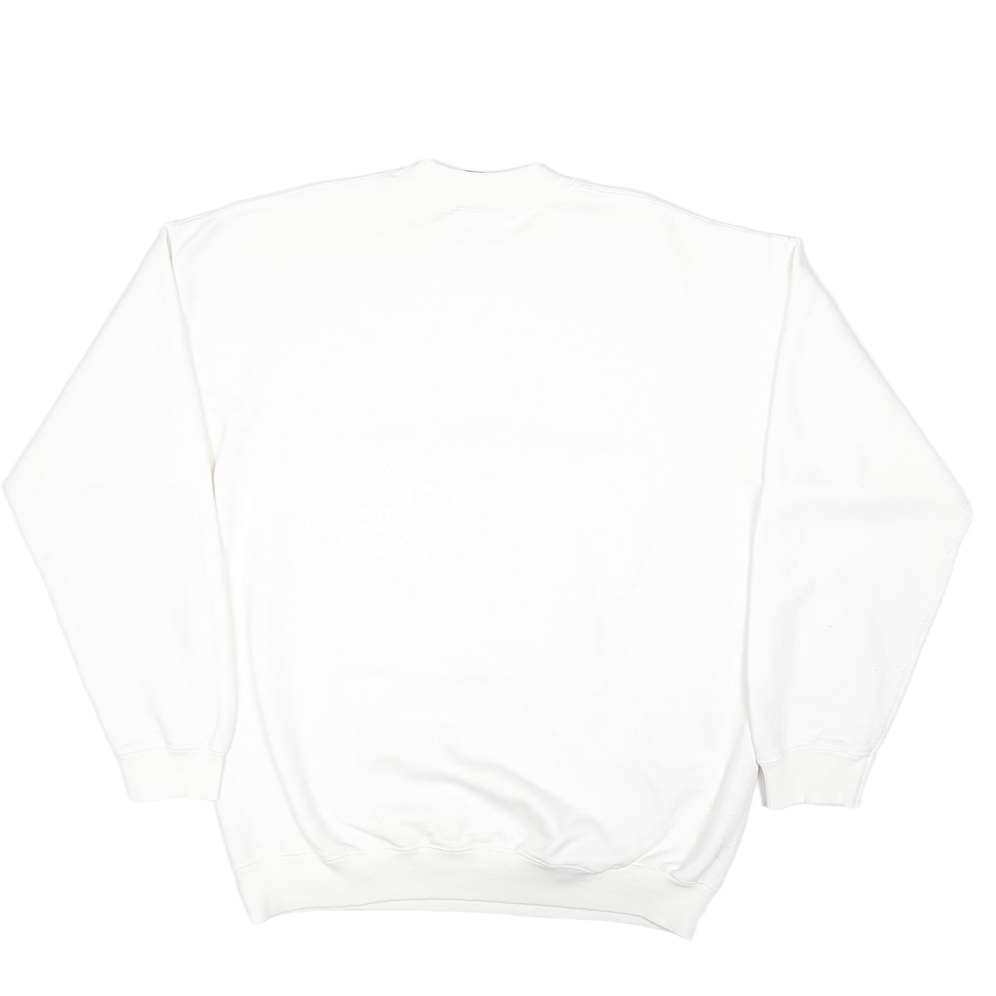 Mens White Disney Mickey Mouse 2000 Vintage Crewneck Jumper