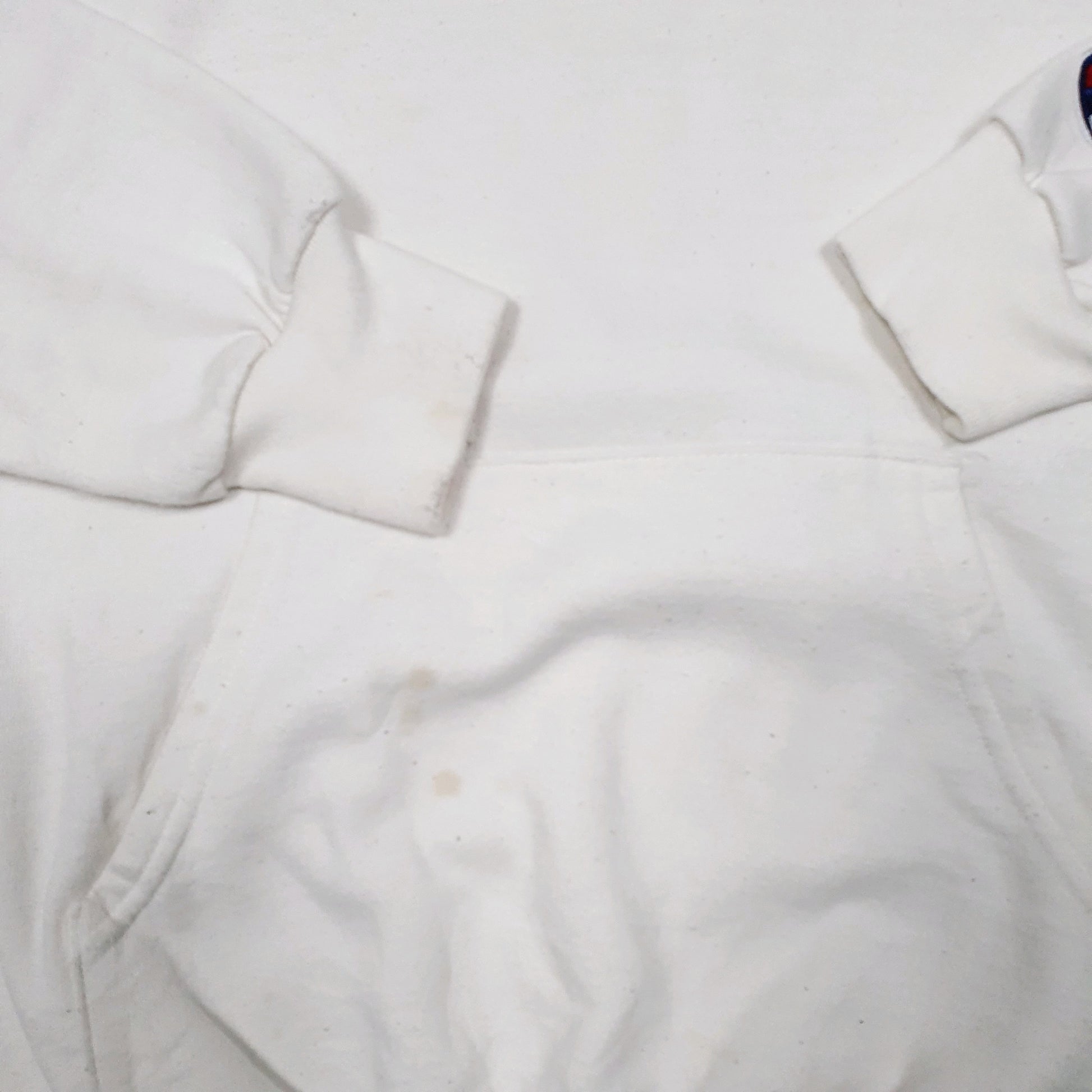 Mens White Champion Just a Kid Tour Hoodie Jumper