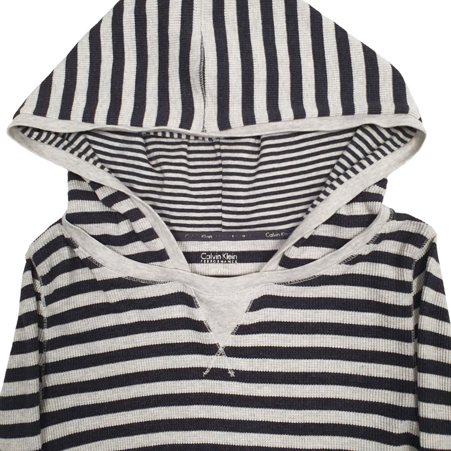 Womens Grey Calvin Klein  Hoodie Jumper