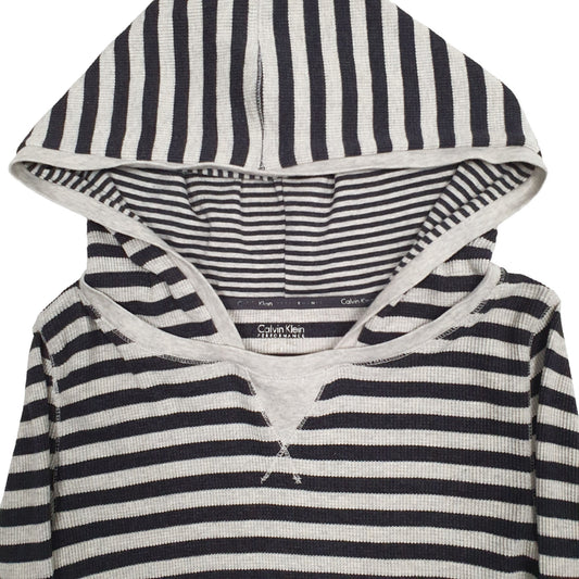 Womens Grey Calvin Klein  Hoodie Jumper