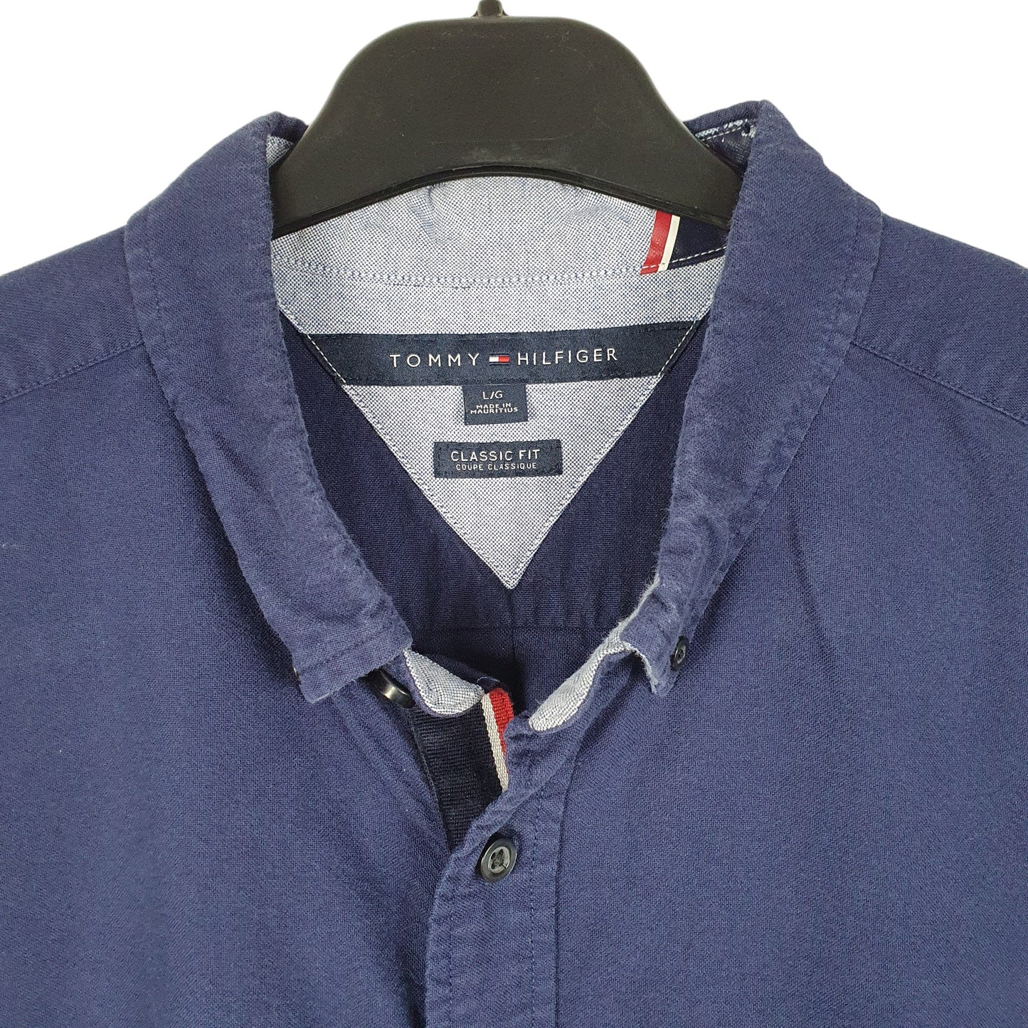 Mens Navy Tommy Hilfiger  Long Sleeve Shirt