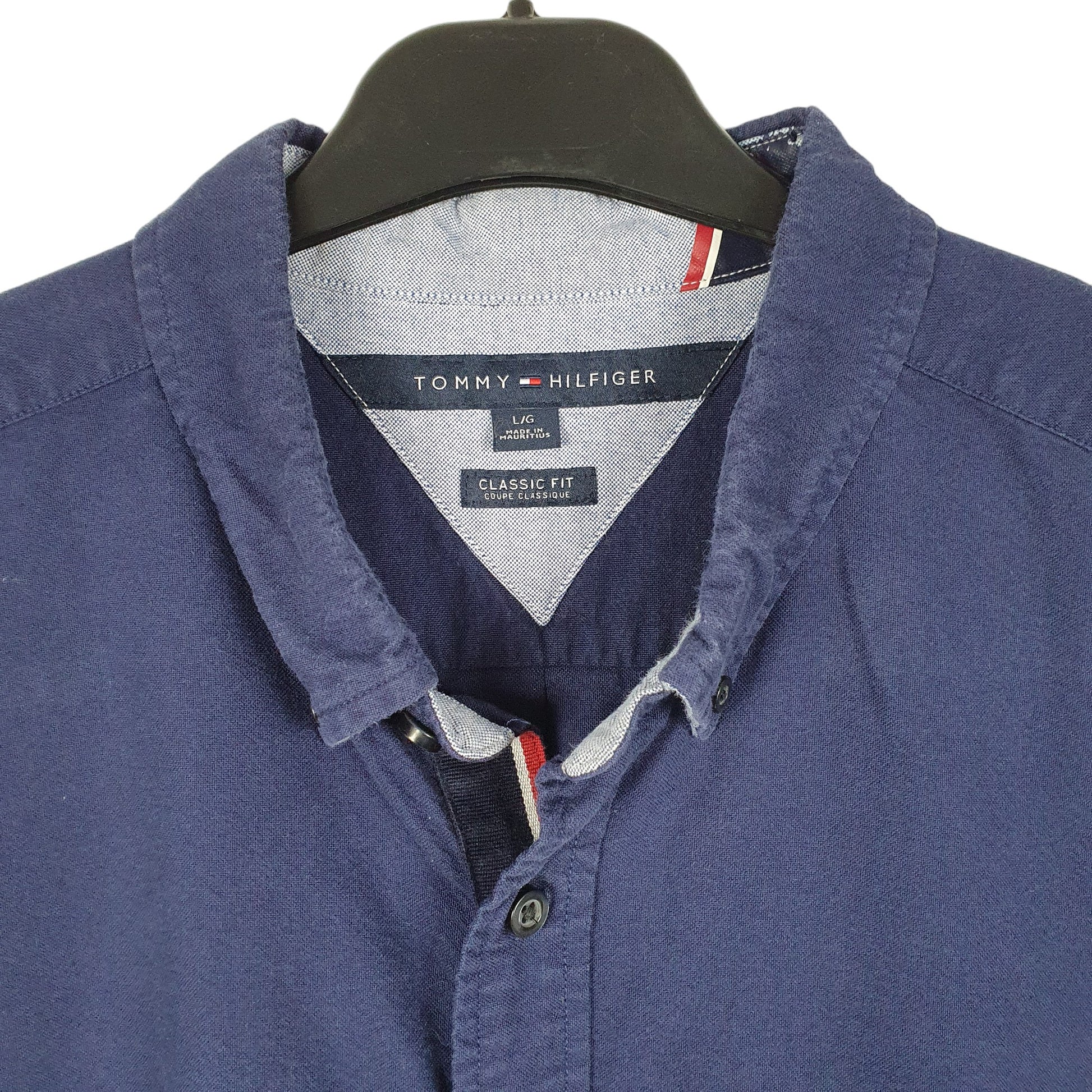 Mens Navy Tommy Hilfiger  Long Sleeve Shirt