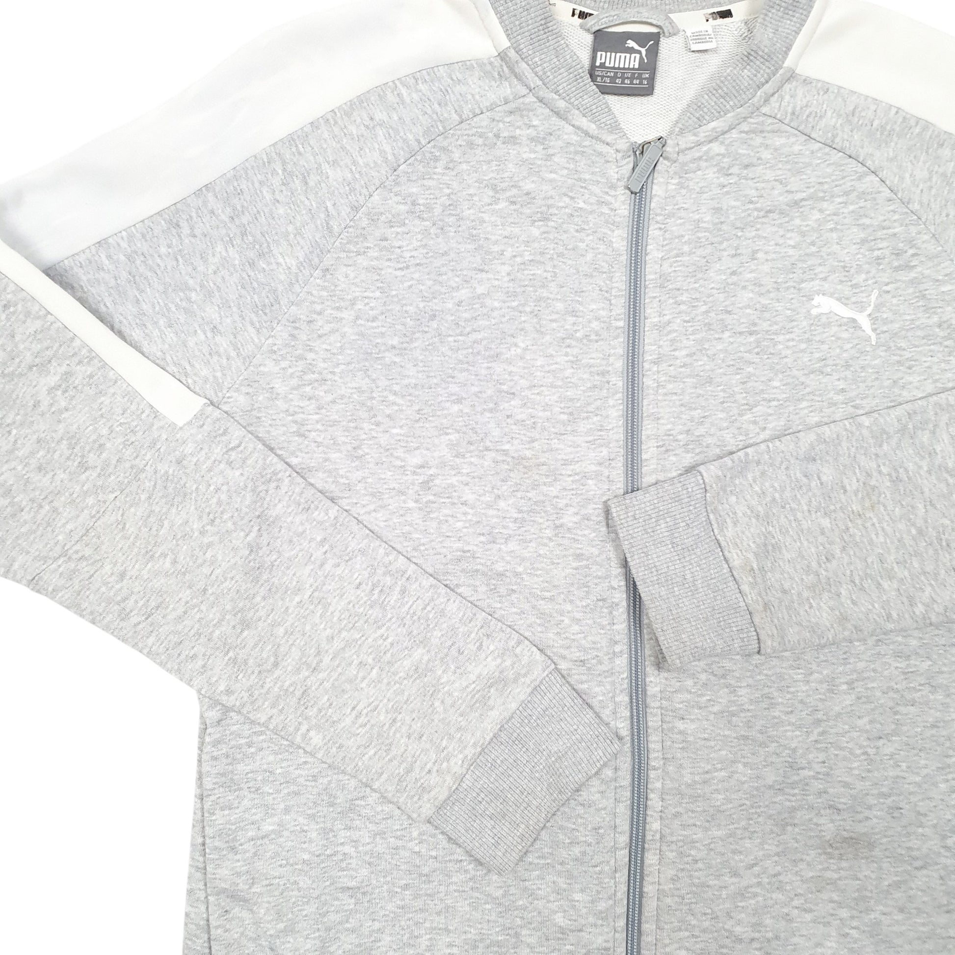 Womens Grey Puma  Full Zip Jumper