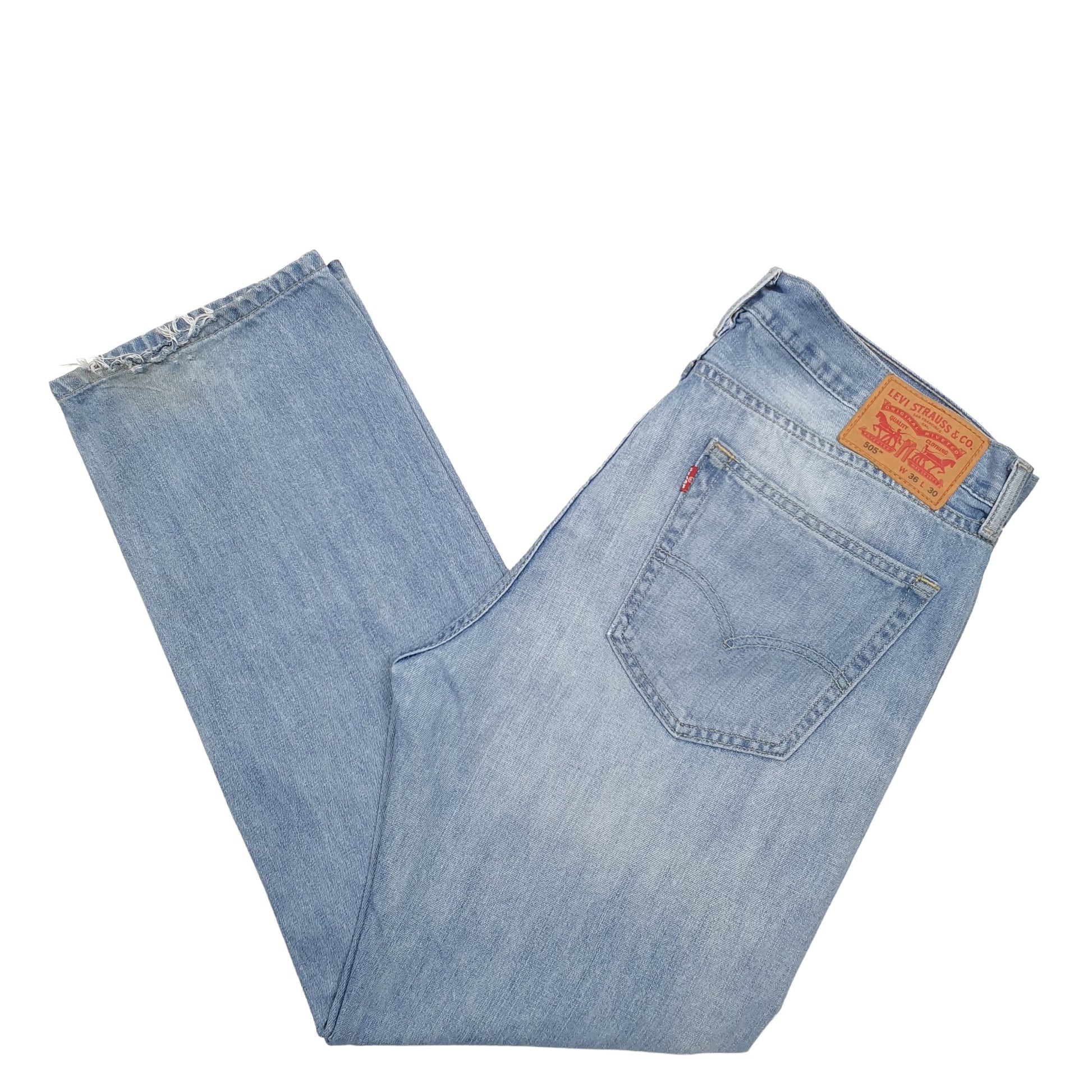 Mens Blue Levis  505 JeansW36 L30