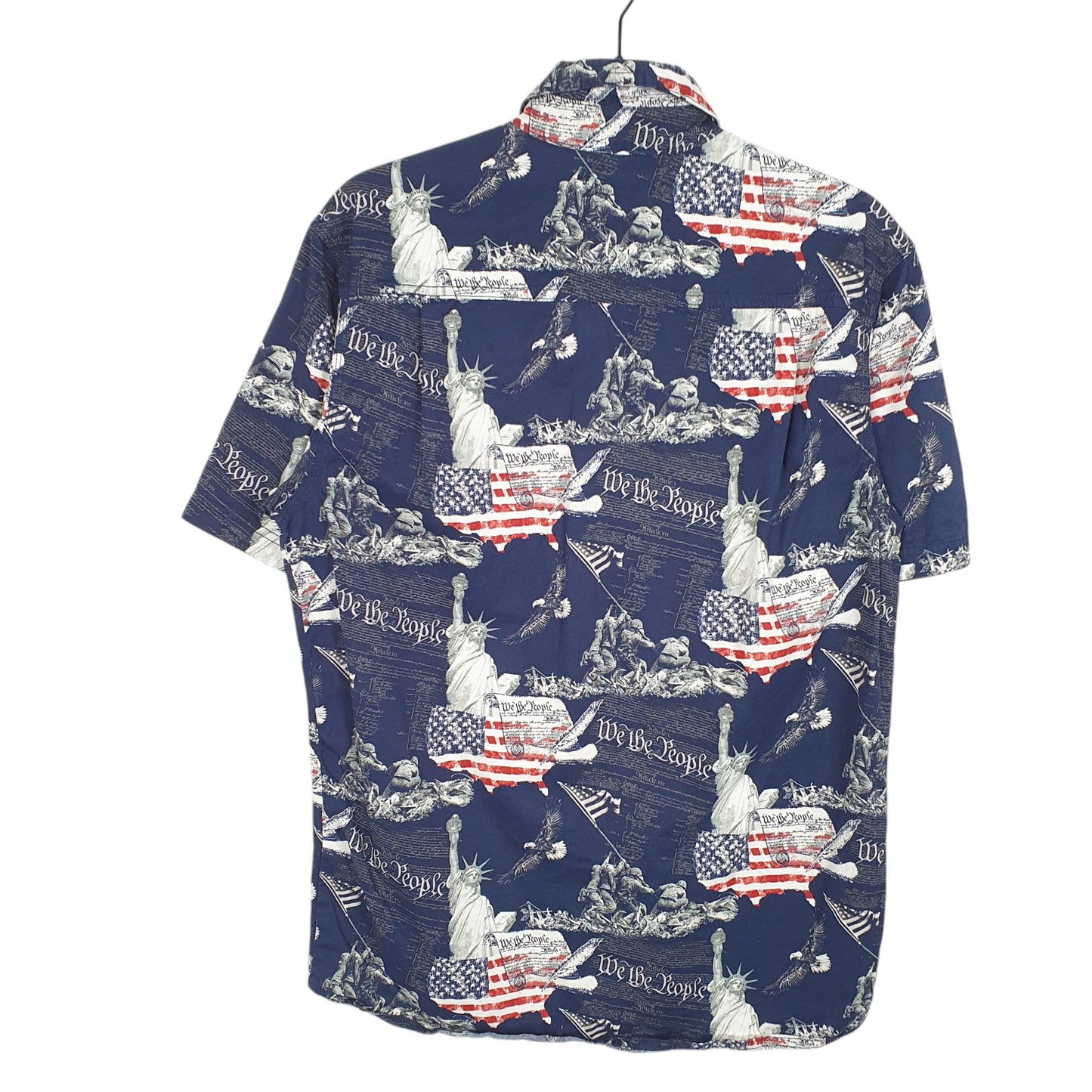Mens Navy American Legacy USA We The People Liberty Short Sleeve Shirt