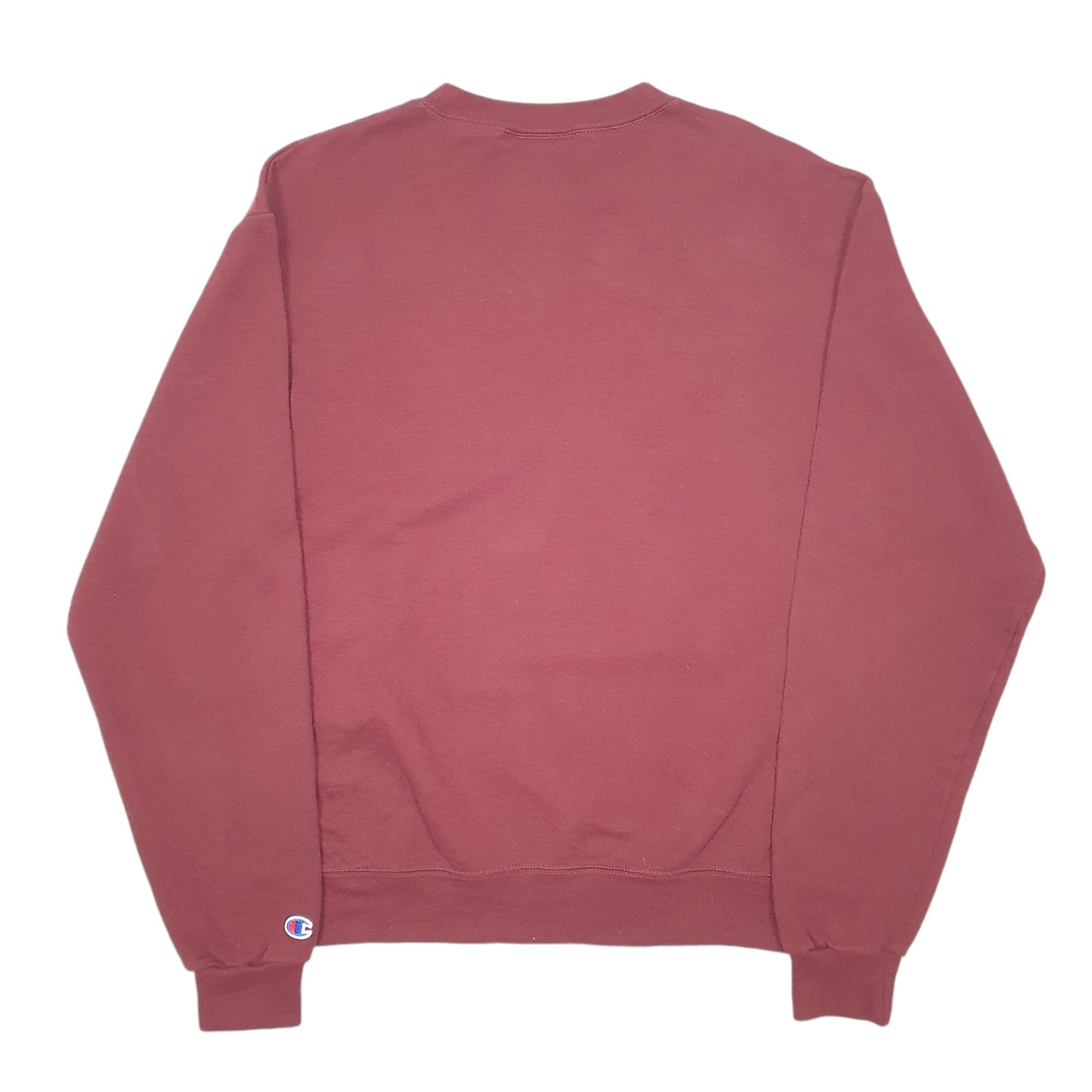 Mens Burgundy Champion Virginia Tech Alumni USA Spellout Crewneck Jumper