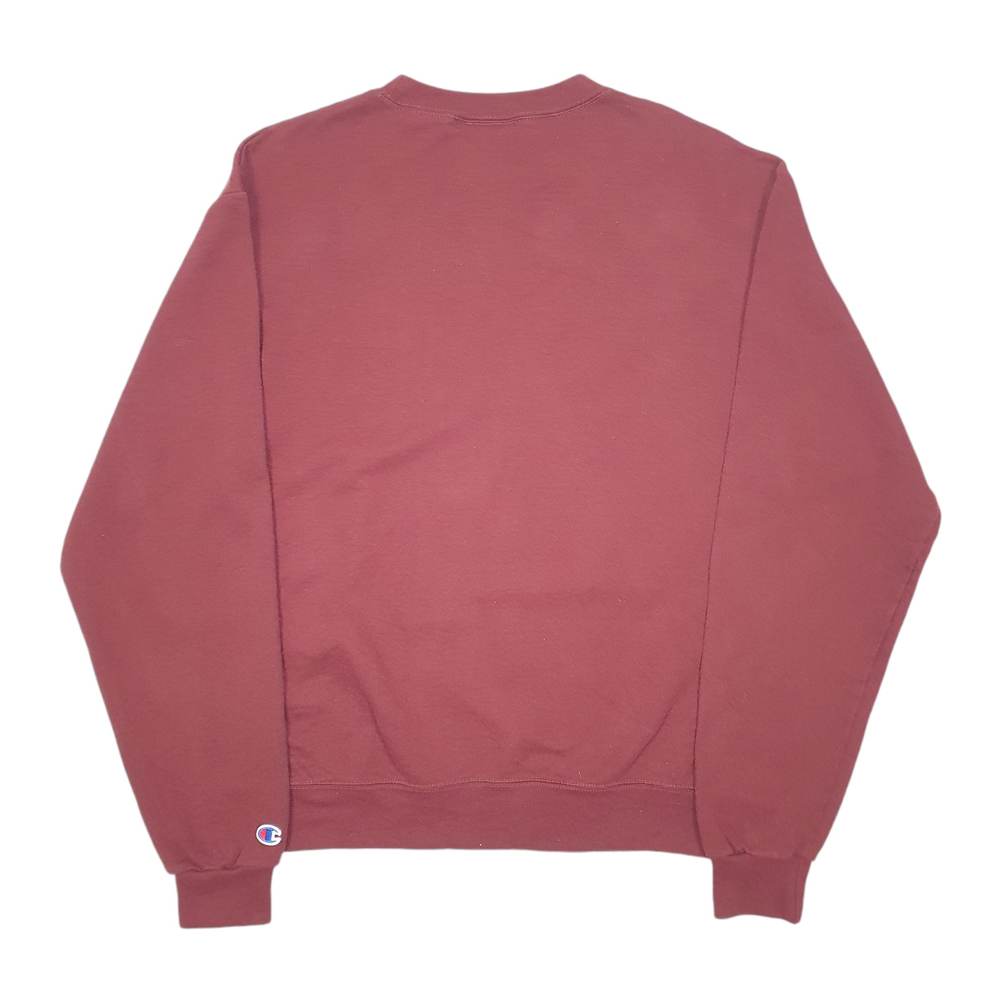 Mens Burgundy Champion Virginia Tech Alumni USA Spellout Crewneck Jumper