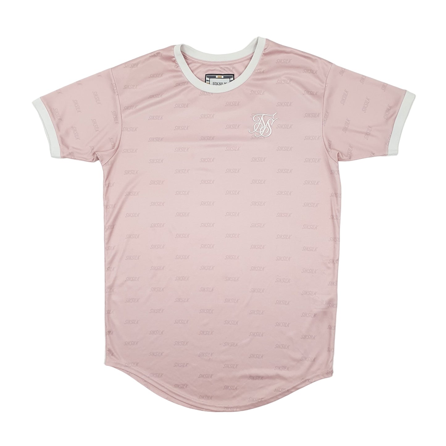 Mens Pink Siksilk  Short Sleeve T Shirt