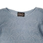Womens Blue Dolce & Gabbana Knit Blouse Short Sleeve T Shirt