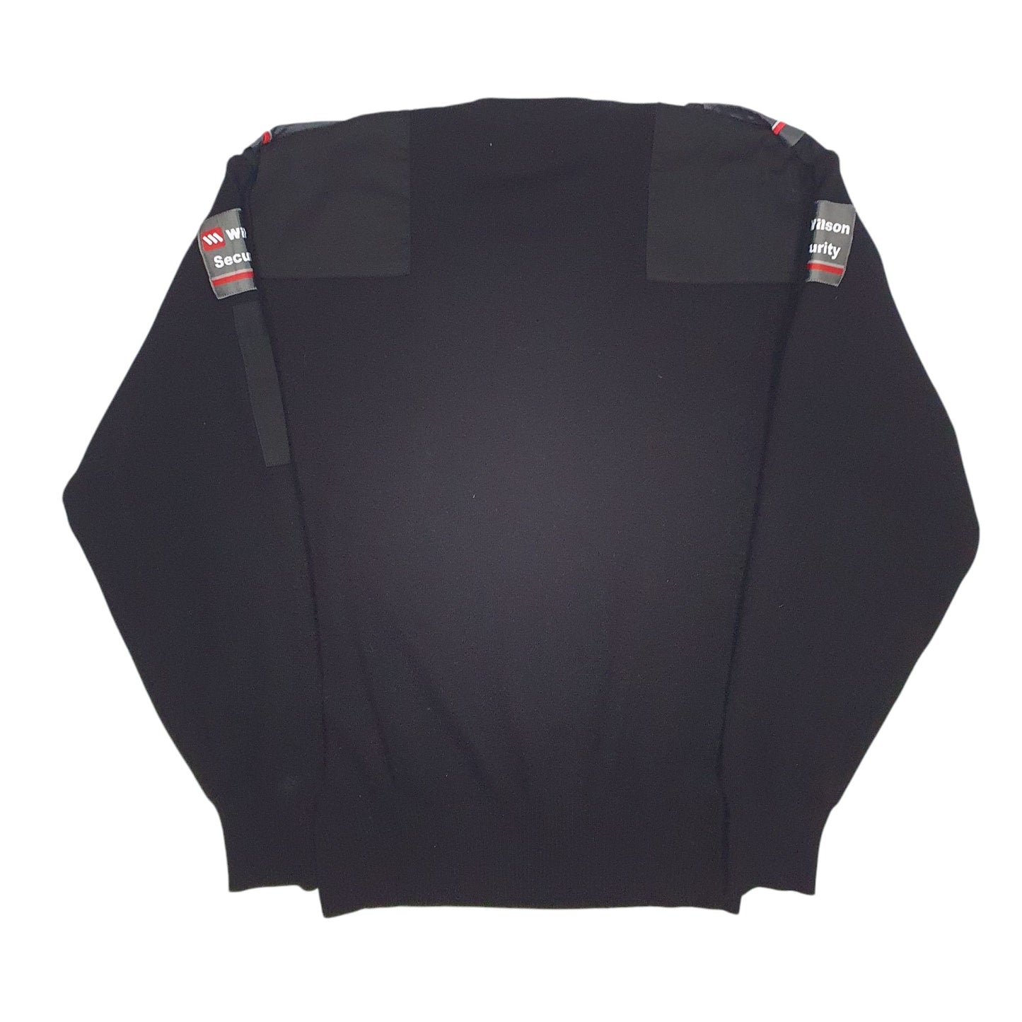 Mens Black Premier Wilson Security Stretch V Neck Jumper