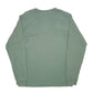 Mens Green Champion Script Long Sleeve T Shirt