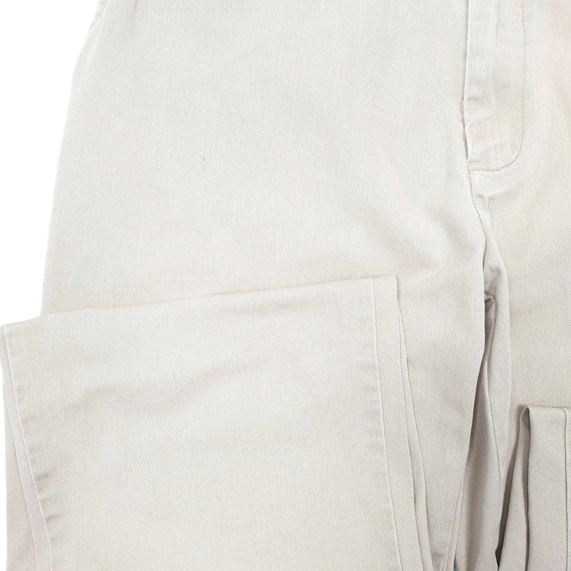 Mens Beige Polo Ralph Lauren Vintage Flat Front Chino Trousers