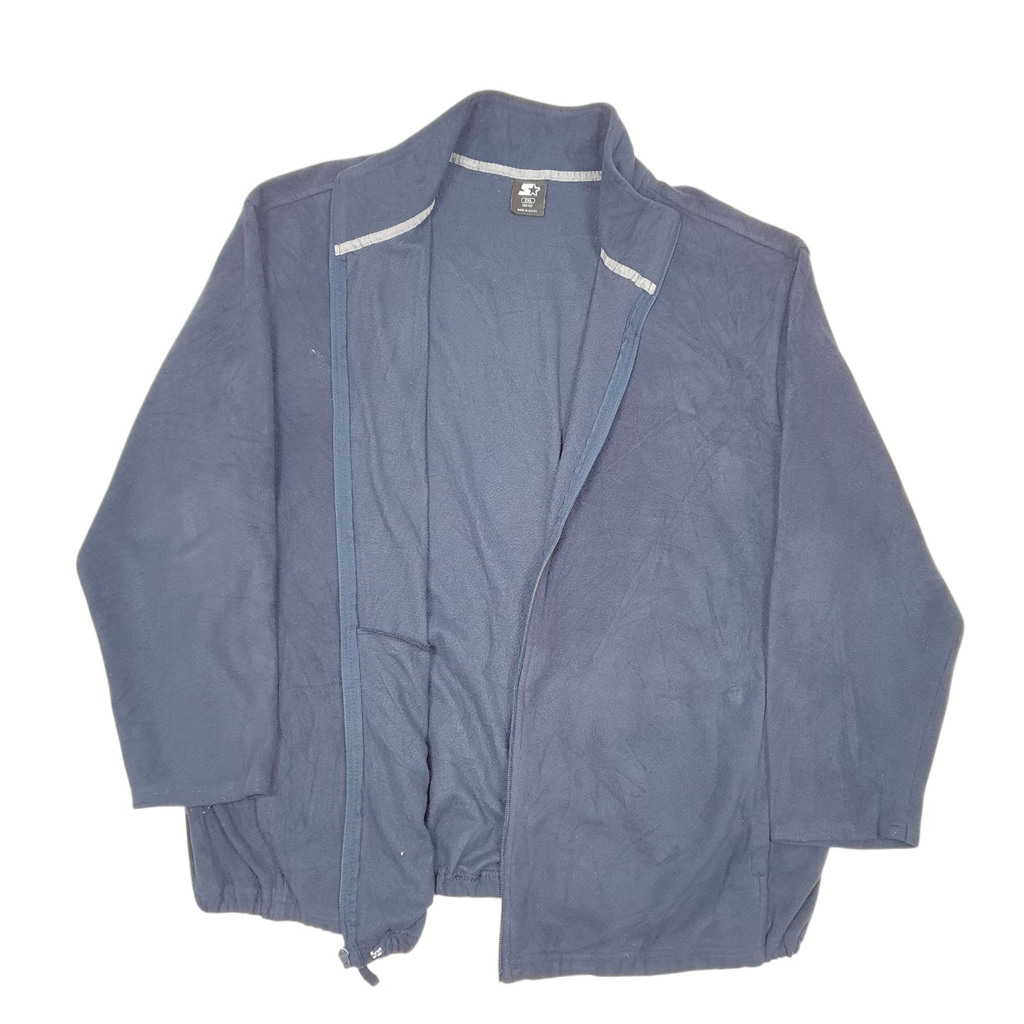 Mens Navy Starter  Full Zip Jumper