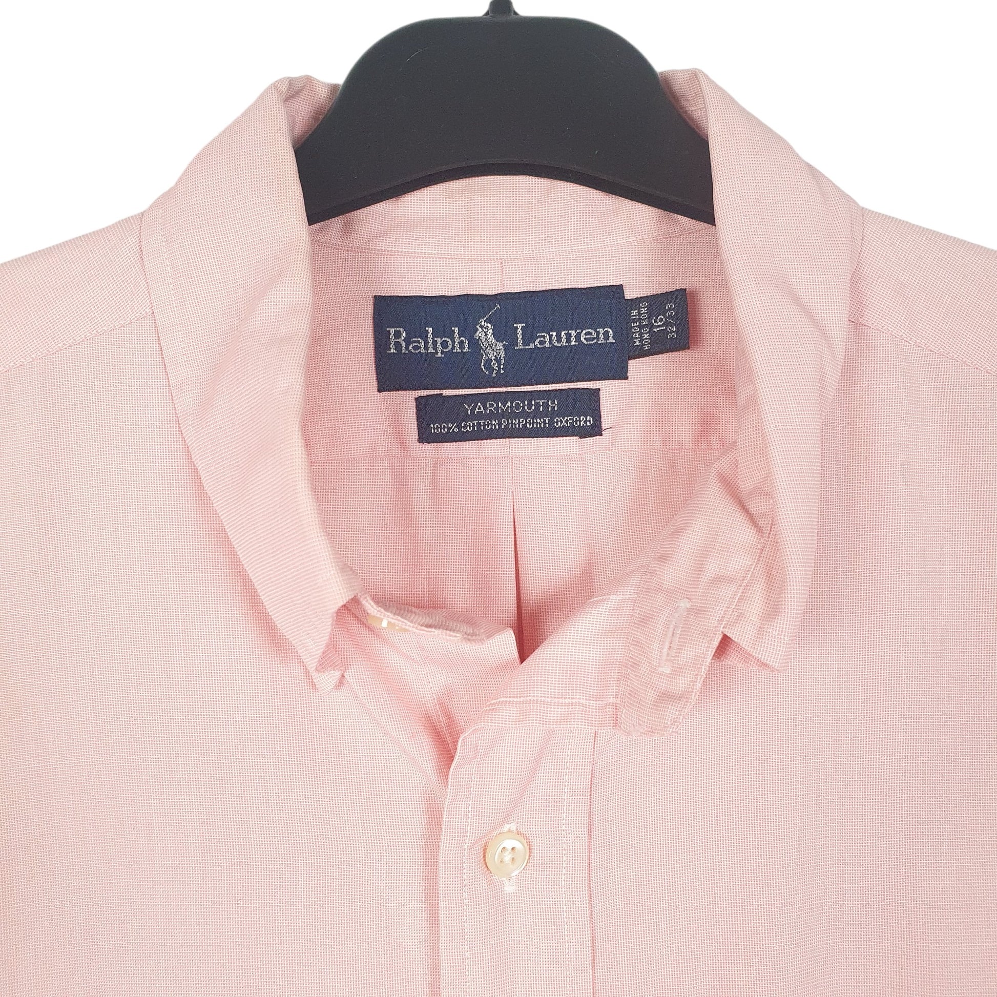 Mens Pink Ralph Lauren Oxford Long Sleeve Shirt