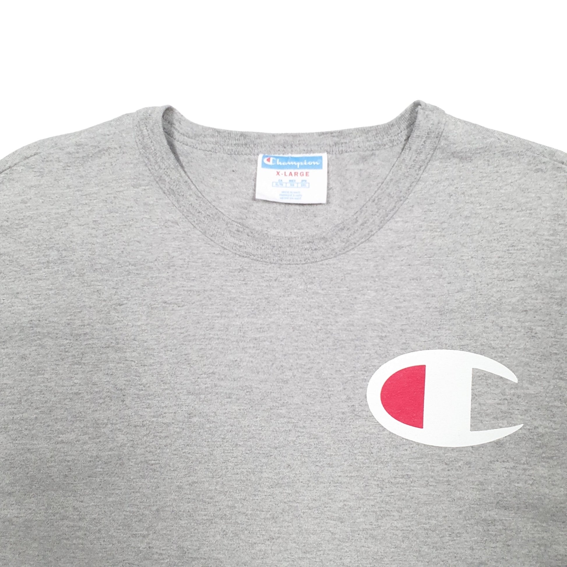 Mens Grey Champion  Short Sleeve T Shirt
