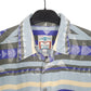 Mens Blue Mario Santini Navajo Chamois Overshirt Aztec Long Sleeve Shirt