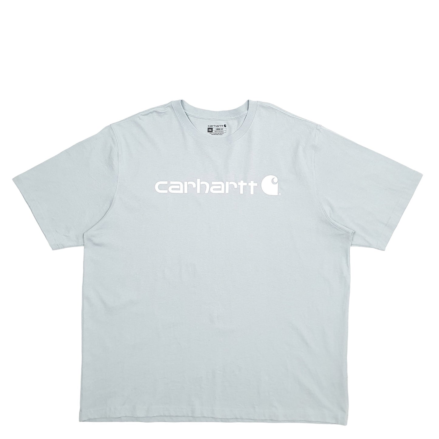 Mens Blue Carhartt  Short Sleeve T Shirt