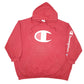 Mens Red Champion  Hoodie Jumper
