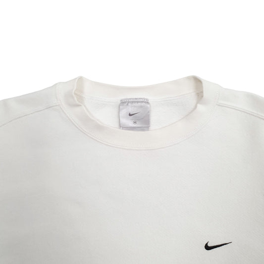 Womens White Nike  Crewneck Jumper