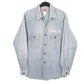 Mens Blue Diesel Workwear Garage Mechanic Hickory Railroad Long Sleeve Shirt