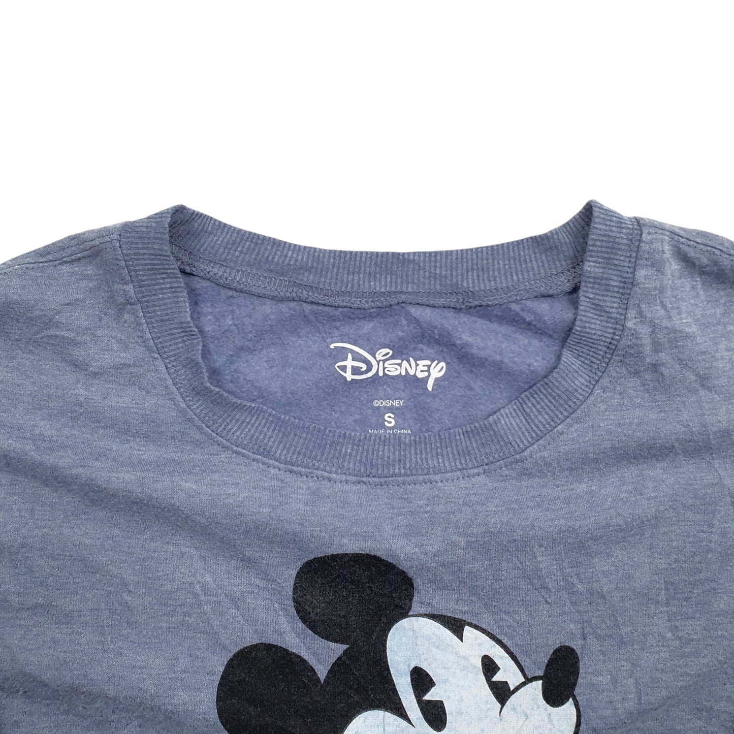 Womens Blue Disney Mickey Mouse Crewneck Jumper