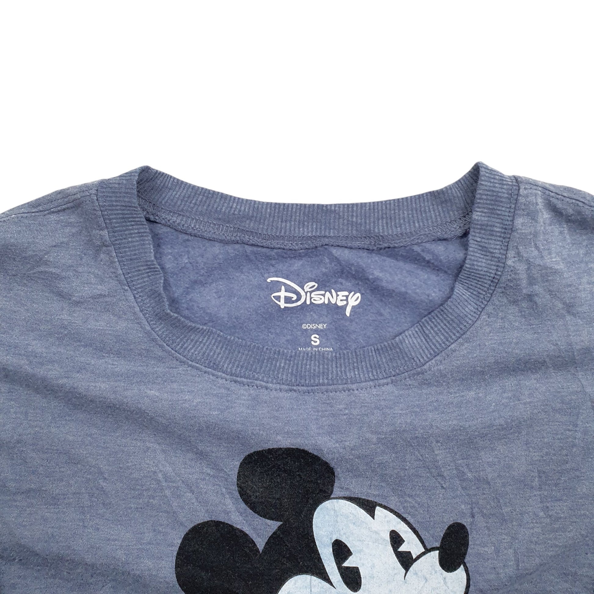 Womens Blue Disney Mickey Mouse Crewneck Jumper