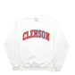 Mens White Champion Clemson Spellout Crewneck Jumper