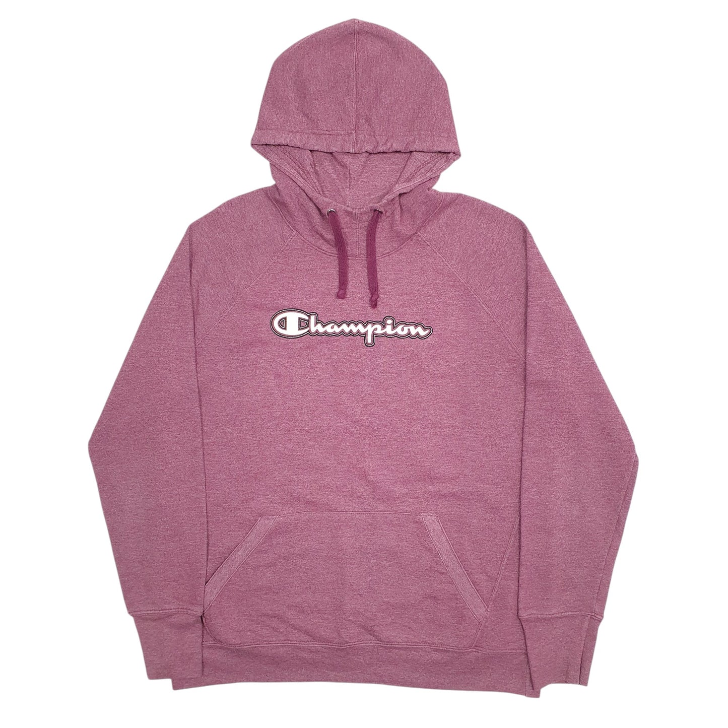 Womens Burgundy Champion Spellout Hoodie Jumper