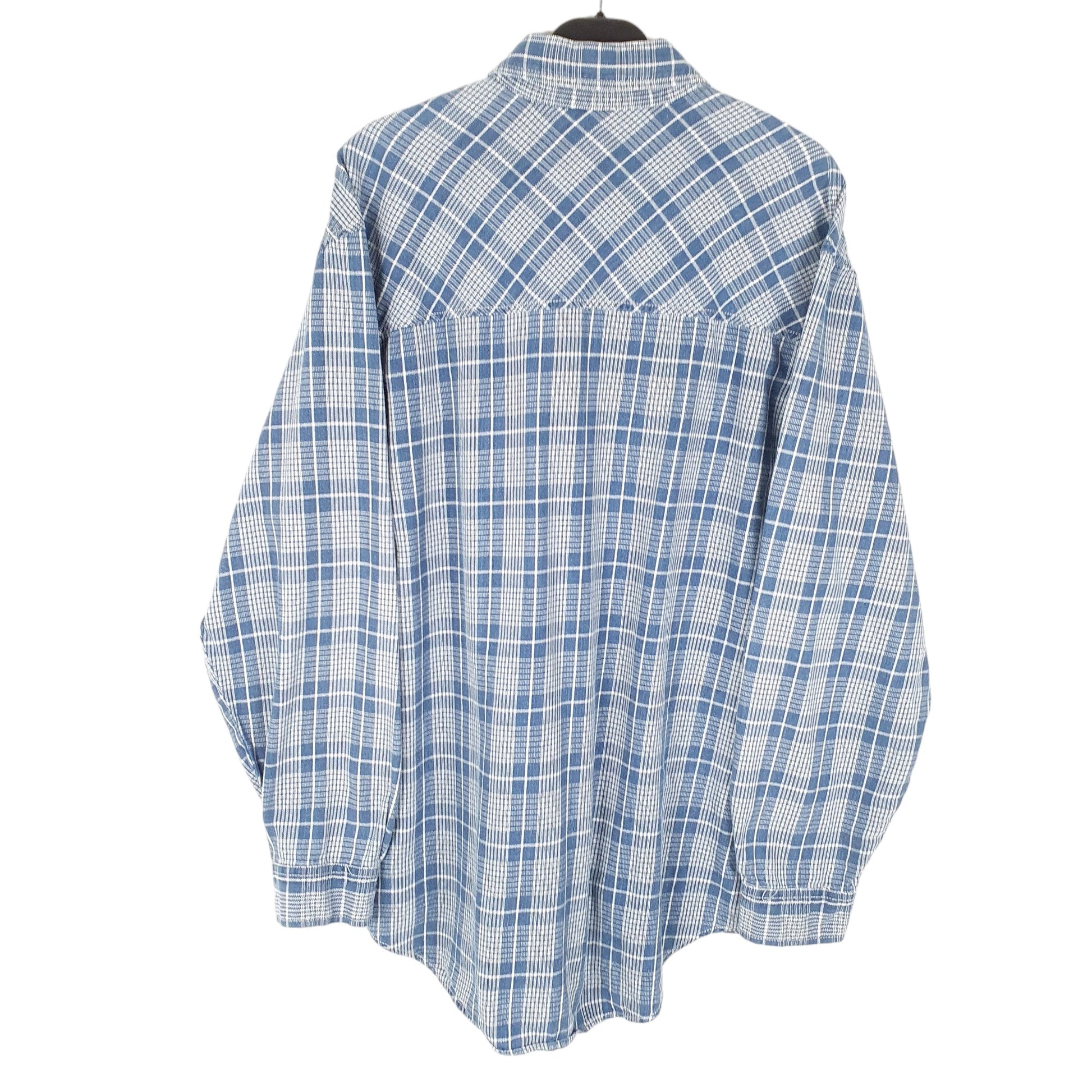 Mens Blue Levis Vintage Flannel Long Sleeve Shirt