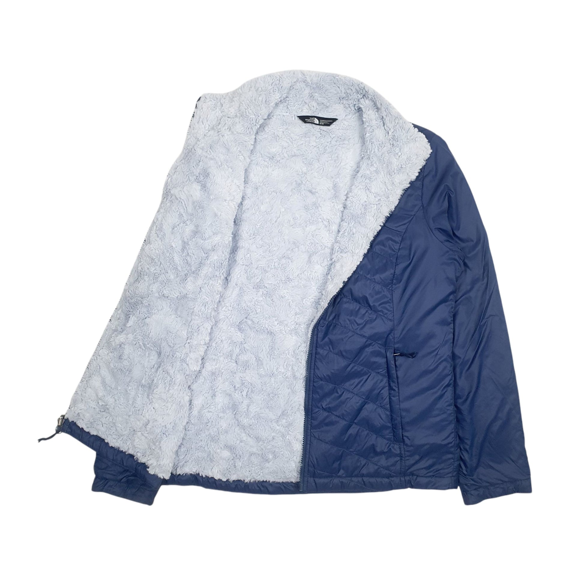 Womens Blue The North Face Fleece Lined  Coat