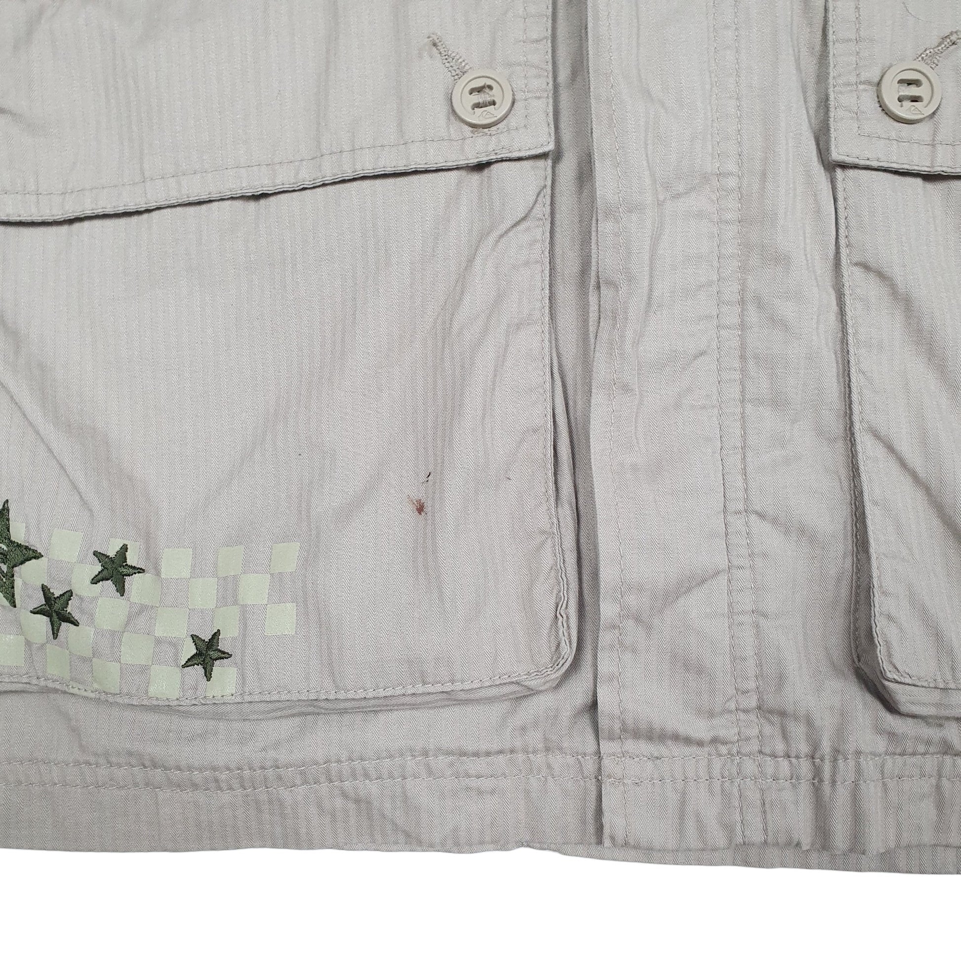 Womens Beige Quiksilver Bomber Windbreaker  Coat