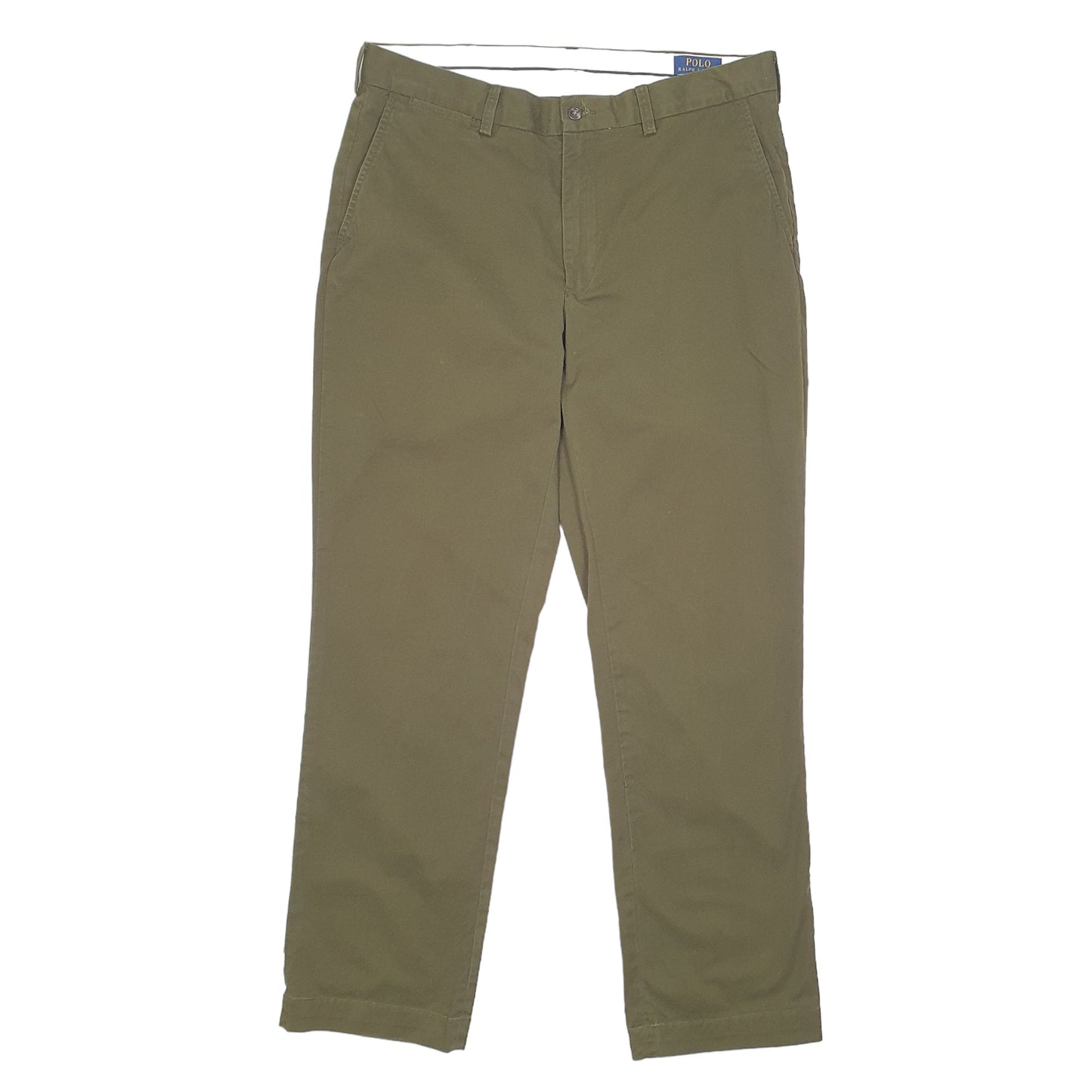 Mens Khaki Polo Ralph Lauren Stretch Classic Chino Trousers