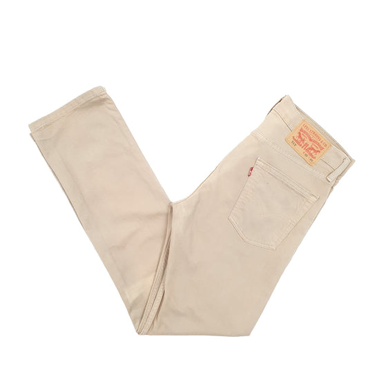 Mens Tan Levis 513 JeansW30 L30