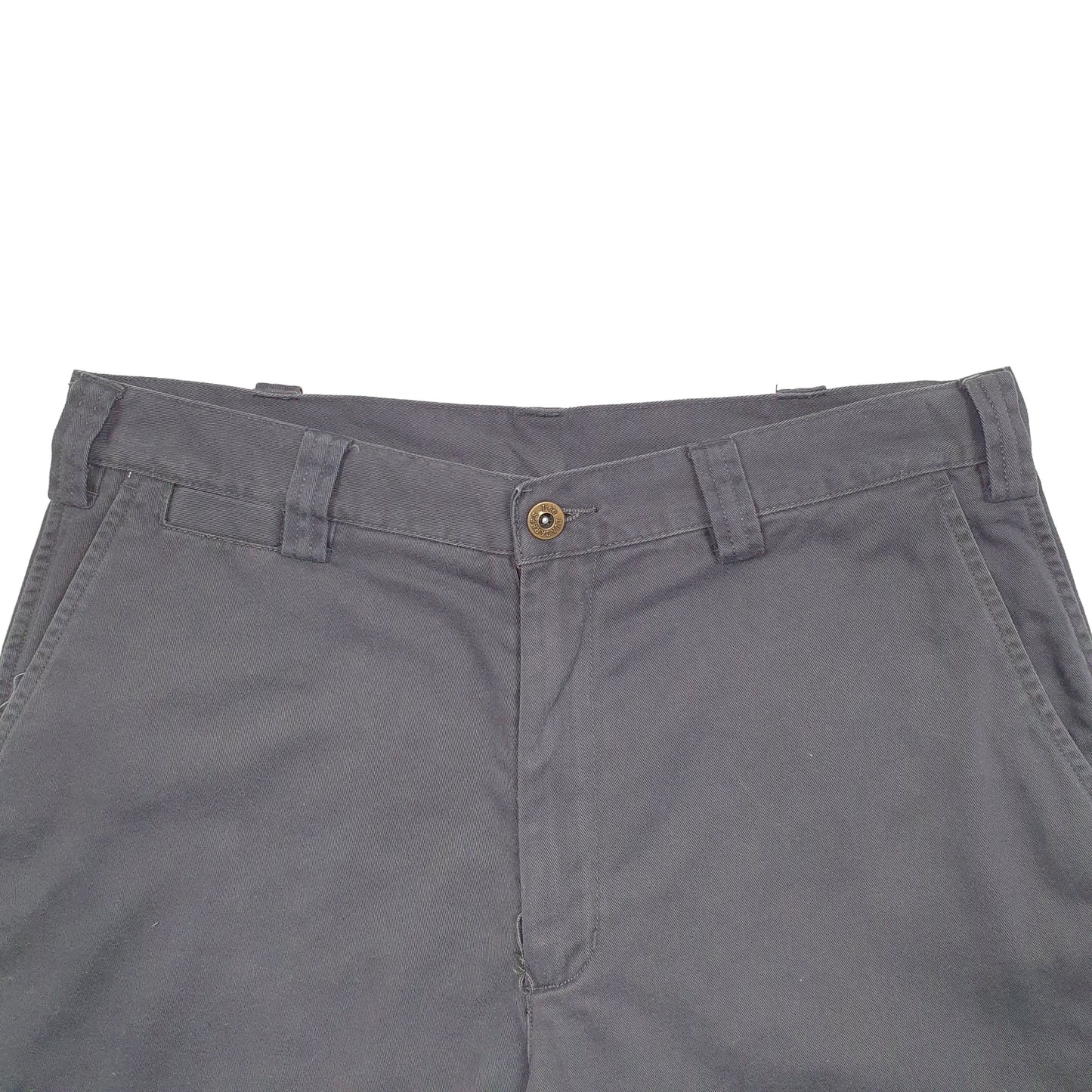 Mens Grey Lee Dungarees Chino Shorts