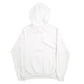 Womens White Adidas Spellout Hoodie Jumper