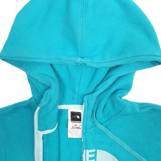 Womens Blue The North Face Spellout Full Zip Jumper