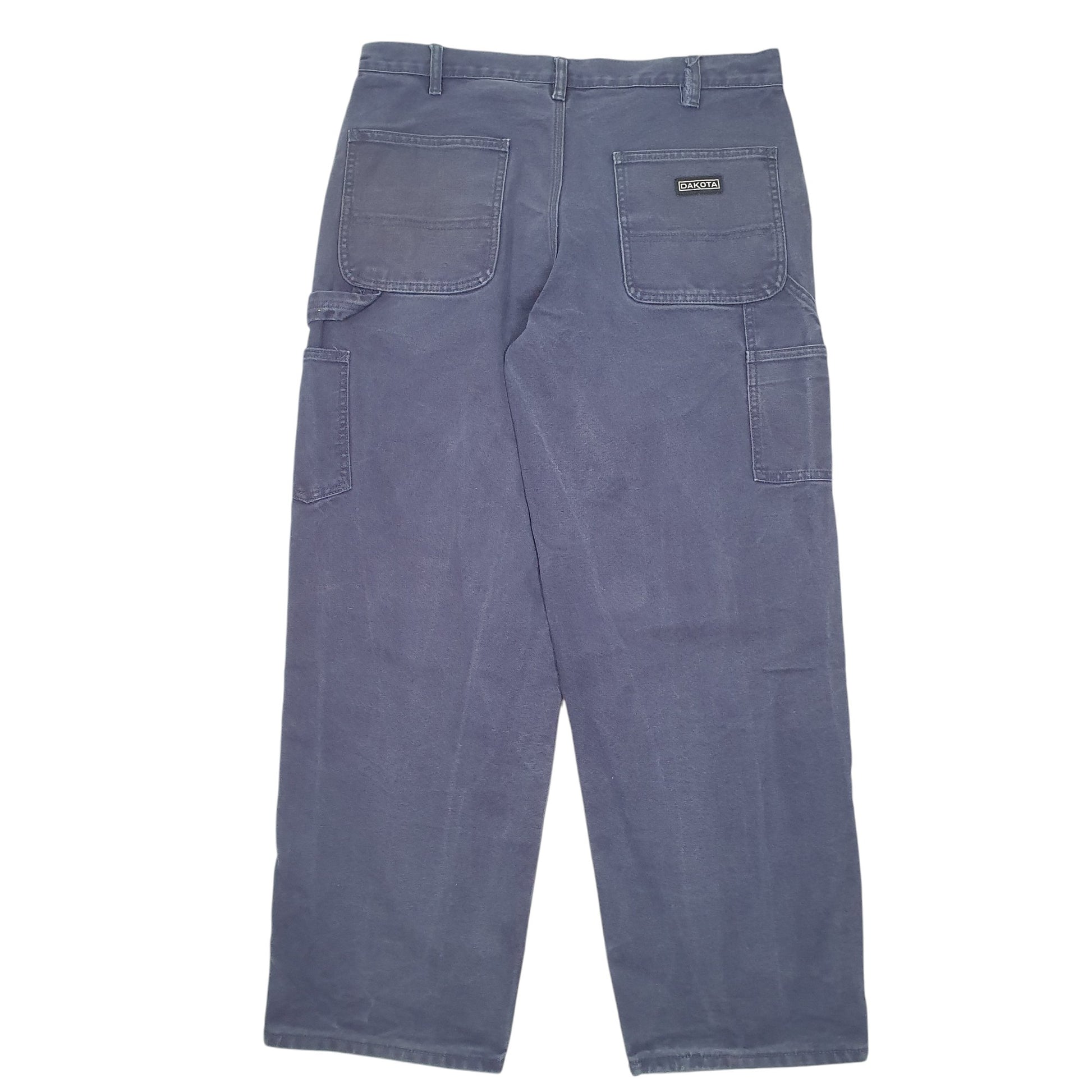 Mens Navy Dakota Workwear Carpenter Trousers