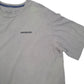 Mens Grey Patagonia Spellout Organic Cotton Short Sleeve T Shirt