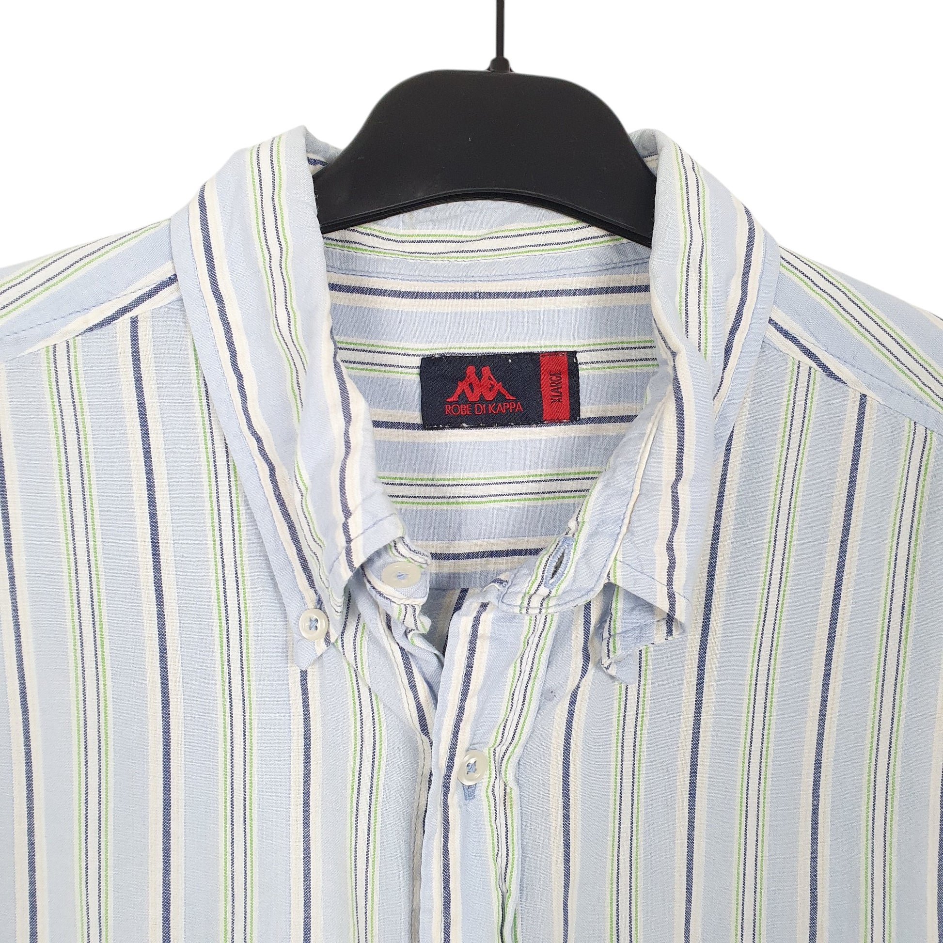 Mens Blue Kappa Robe Di Short Sleeve Shirt